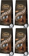 Lindt LINDOR Pralinky, horká čokoláda, kakao, 100g x4