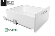 SEVROLLBOX SLIM zásuvka v=199mm biela-400mm