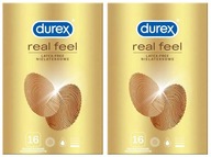 KONDÓMY DUREX REAL FEEL - krabička 32 ks -