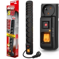 ACAR S10 Power strip predlžovací kábel 10gn. 3 m