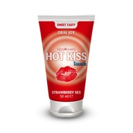 Gél na orálny sex s jahodovou príchuťou HOT KISS TOUCH STRAWBERRY - 50ml