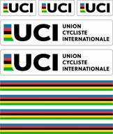 Dúhové nálepky na bicykel UCI cyklistická únia