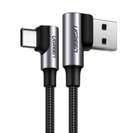 Ugreen Angled USB-C - USB-A QC 3.0 AFC 3A kábel 2m