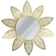 DEKORATÍVNE zlaté kovové glamour zrkadlo 55 cm