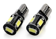 W5W 12V T10 LED ŽIAROVKY 5SMD 5730 CANBUS BIELA