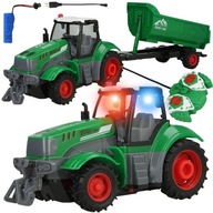 TRAKTOR S PRÍVESOM S DIAĽKOVÝM OVLÁDANÍM R/C VEĽKÝ TRAKTOR LED BATÉRIOVÉ VOZIDLO