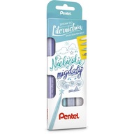 Sada kaligrafických pier so štetcom Pentel Blue