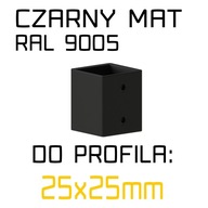 Zvislý držiak trubice na harfu 25x25mm RAL