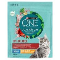 PURINA ONE DUAL NATURE URI-BALANCE KRMIVO PRE DOSPELÝCH MAČKY S KURATOM 750g