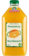 Pomarančový džús 100% Andros 1,5 L Intenzívna chuť