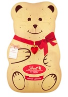 Lindt adventný kalendár Teddy 3D čokoládky mliečna čokoláda 170g