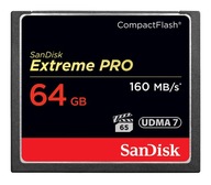 CF 64GB EXTREME PRO 160 MB/s UDMA7 VPG65 4K SanDisk
