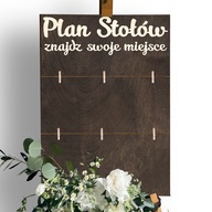 PLÁN TABUĽA svadobná uvítacia tabuľa 60x90