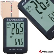 KROSS KRC 218 KÁBLOVÝ BICYKLOVÝ ZÁZNAM KROSS KRC 218 BLACK 18 FUNKCIÍ