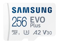 microSD karta Samsung EVO PLUS 256 GB, MicroSDXC, F