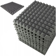 Pyramídový zvukovoizolačný penový panel 50x50x5 12 ks