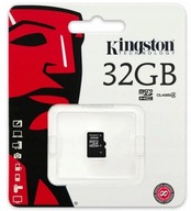 KINGSTON micro SD karta 32GB microSD + ADAPTÉR