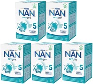 5x NAN Optipro 5 next mlieko Nestle 650g