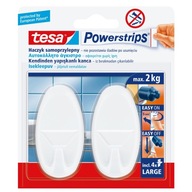 Samolepiace háčiky powerstrips 2 ks oválne, veľké,