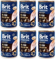 Brit Premium By Nature Ryba a rybia koža 6x 400 g