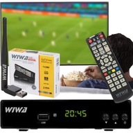 POZEMNÝ HD DVB-T2 HEVC DEKODÉR HDMI TUNER + DIAĽKOVÝ SET WIFI ANTÉNY