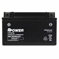 BPower Platinum AGM YTX7A 12V 6Ah 105A ETX7A