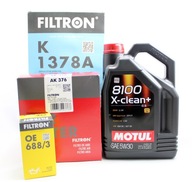 FILTRE + OLEJ MOTUL 5W30 AUDI A4 B9 2.0 TDI 15-