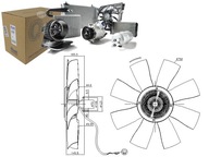 SPOJKA VENTILÁTORA RADIATORA (SO 750 MM VENTILÁTOROM)