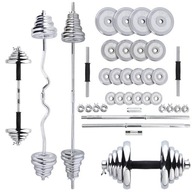 SOLID HMS Steel Barbell Training SET