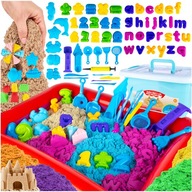 Kinetic Sand Colors Set XXL 4,5 kg Forms Letters Sandbox Pool