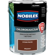 Nobiles Enamel Chlórová guma na kov Hnedá 5L