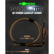 Korda Dark Matter Leader QC Hybrid Clip 40lb 50cm Gravel