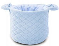 Košík na kozmetiku pre novorodencov prešívaný modrý