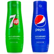 2x SODASTREAM 7UP PEPSI KONCENTRÁT SIRUP