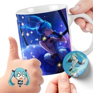 NÁLEPKY SÚPRAVA TETOVANÍ NA HRNÍČKY KVALITA HATSUNE MIKU