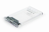 Externé puzdro SSD HDD 2.5 USB3 priehľadné