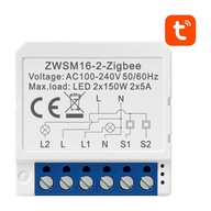 AVATTO 2-KANÁLOVÝ SPÍNAČ OSVETLENÍ WI-FI OVLÁDAČ IP20 ZWSM16-W2