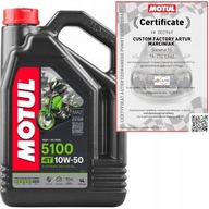 MOTUL 5100 4T 10W50 JASO MA2 ESTER 4L POLOSYNTETICKÝ