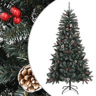 Umelý vianočný stromček so stojanom, zelený, 180 cm, PV