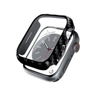 Crong Hybrid Watch Case – Apple Watch 41 mm sklenené puzdro (uhlíkové)