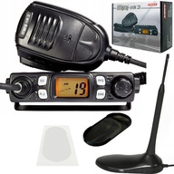 CB RADIO MERX Mini MK3 najmenšia AM/FM RF-Gain ASQ + PNI Extra 45 anténa