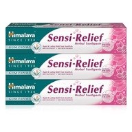 Himalaya Sensi Relief bylinná zubná pasta pre citlivú zubnú pastu bez fluoridu 75 ml 3 bal.