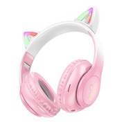 Cat Ears bluetooth slúchadlá s čerešňovým kvetom