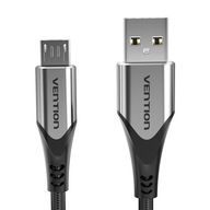 VENTION ODOLNÝ PEVNÝ KÁBEL USB 2.0 A TO MICRO-B 3M 480 MBPS