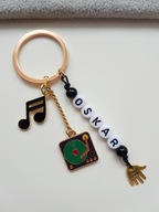 KEYRING KEYRING GRAMOPHONE NOTE NÁZOV PRL