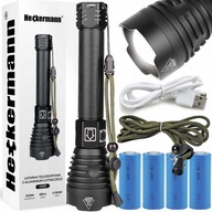 TAKTICKÉ LED ZOOM LIGHT 5000mAH IPX6 4x BATÉRIA