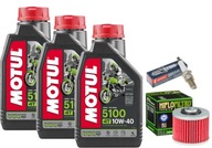 U24EPRU9 OLEJOVÁ SADA MOTUL 5100 3L FILTER YAMAHA XTZ660 Tenere 91-99