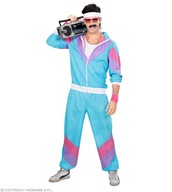 Outfit Tepláky Modrý Disco Kostým 80. 90. Tepláky Kresz Athlete XXXL