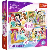 PUZZLE 4V1 PUZZLE PRINCESS DISNEY PRINCESS 207 KUSOV 4+ KOCKY