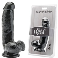 Realistické čierne dildo s prísavkou ToyJoy